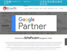 Tablet Screenshot of echopx.com